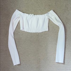 Long sleeve tube top